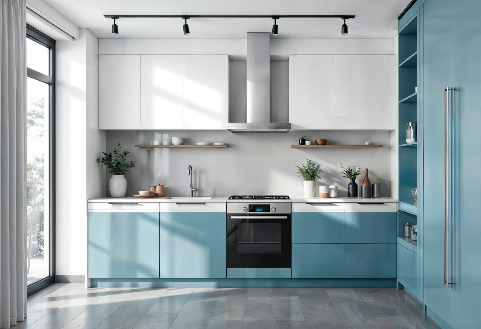 Sky Blue Kitchen
